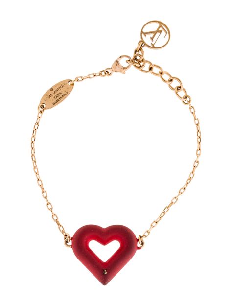 louis vuitton heart bracelet